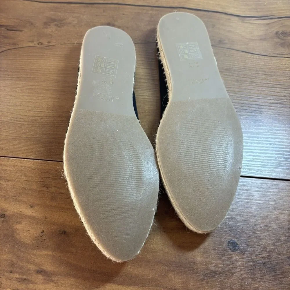 Urban Outfitters Neoprene Black Espadrille Slip-On Size 6